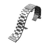 DKWOIS Compatible With Casio PRG-600YB/PRG-650/PRW-6600 GA2000 Stainless Steel Strap 24mm Men's Black Metal Solid Wrist Watch Band Bracelet(C silver)