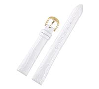 DKWOIS Compatible With Lily2 Women's Smart Watchband Lily Second-generation Vitality Edition Lily 2 Cowhide Leather Wristband 14mm(White gold)