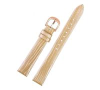 DKWOIS Compatible With Lily2 Women's Smart Watchband Lily Second-generation Vitality Edition Lily 2 Cowhide Leather Wristband 14mm(Champagne-rose)