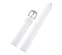 DKWOIS Compatible With Lily2 Women's Smart Watchband Lily Second-generation Vitality Edition Lily 2 Cowhide Leather Wristband 14mm(White steel)