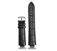 DKWOIS Compatible With LV Watch band for Louis Vuitton Tambour Series Mouth 10 12mm Watchband Men's Women's Q114k Q1121 Leather Watch Strap(Black silverA,18.10mm)