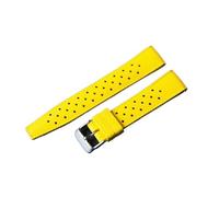DKWOIS FKM Watch Strap 20mm 22mm Tropical Quick Release Rubber Strap Smart Watch Band Compatible With Rolex Watch MAN Diving Waterproof Bracelet(Yellow,22mm)