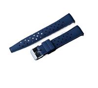 DKWOIS FKM Watch Strap 20mm 22mm Tropical Quick Release Rubber Strap Smart Watch Band Compatible With Rolex Watch MAN Diving Waterproof Bracelet(Blue,20mm)