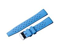 DKWOIS FKM Watch Strap 20mm 22mm Tropical Quick Release Rubber Strap Smart Watch Band Compatible With Rolex Watch MAN Diving Waterproof Bracelet(Sky blue,22mm)