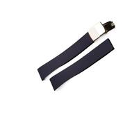 DKWOIS Fluororubber Watch Strap 18mm 20mm 21mm 22mm Quick Release Butterfly Buckle Watch Bands FKM Strap Compatible With Cut To Size(Blue,18MMX16MM_ROSE GOLD)