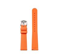 DKWOIS Quick Release Silicone Strap Compatible With Omega X Swatch Joint MoonSwatch Watchband 20mm Soft Waterproof Bracelet Accessories Wristband(Orange)