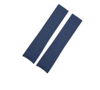 DKWOIS Rubber Watch Band Compatible With Longines Comcast Conquest Silicone Diving L3.742/644/781 642 Series Men's Watch Strap Chain 21mm Bracelet(Blue no buckle)