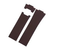 DKWOIS Silicone Watch Strap Compatible With Athens Observation Navigation 1183 Men's Women's For Ulysse Nardin Rubber Watch Band(Brown-No buckle)