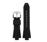 DKWOIS Silicone Watch Strap Compatible With Michael Kors Bracelet Mk 8184 8729 9020 MK8152 MK9020 9026 8296 8445 Men WatchBand 29x13mm Orange Blue(Black-steel buckle)