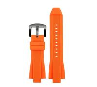 DKWOIS Silicone Watch Strap Compatible With Michael Kors Bracelet Mk 8184 8729 9020 MK8152 MK9020 9026 8296 8445 Men WatchBand 29x13mm Orange Blue(Orange-black buckle)