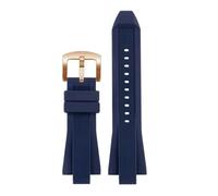 DKWOIS Silicone Watch Strap Compatible With Michael Kors Bracelet Mk 8184 8729 9020 MK8152 MK9020 9026 8296 8445 Men WatchBand 29x13mm Orange Blue(Blue-rose gold)