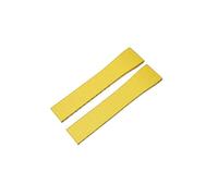 DKWOIS Strap 20mm 22mm Quick Release Spring Clasp Buckle Black Red Green Compatible With Diver FKM Rubber Watch Bands(Yellow,19X16MM_NO BUCKLE)