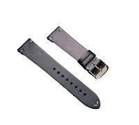 DKWOIS Universal Genuine Leather Watch Strap 18 19 20mm 21 22 24mm Retro Wax Thin Cowhide Watch Band Women Men Wristwatch Bracelet(Noir,20mm)