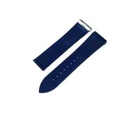 DKWOIS Watch Band Women Men's Fluorine Rubber FKM Rubber Watch Straps Compatible With Cartier Santos Quick Release Sky Blue Watchband(Blue,L_SILVER BUCKLE)