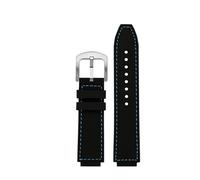 DKWOIS Wristband Adapted Compatible With Casio AE1200/1300 A159 A158 A168 F91 Series Modified Silicone Strap Convex 18mm(Bk blue SK pin)