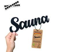 DKWRK3D Sauna Door Sign Adhesive - Plastic Wall Decoration - Wellness Oasis Sign - Spa World Decoration Lettering - Relaxation - Sauna Room Accessories Relax Wall Decoration - Chill Lounge Gnome Gift