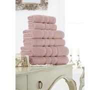 DL 100% Combed Cotton Bath Sheet 600gsm For Bathroom Extra Large Spa Gym Shower Daily Use Home Collection Soft Absorbent (Zero Twist Blush Pink, Bath Sheet)