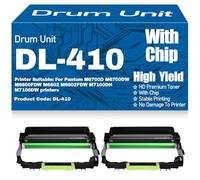 DL-410 Drum Unit Compatible DL410 Imaging Drum for Pantum M6700D M6700DW M6800FDW M6802 M6802FDW M7100DN M7100DW Printers High Yield 12000 Pages,2PC-Black