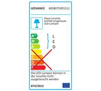DL ALUMINIUM WHITE DOWNLIGHT PT ROUND LED LIGHT 25W 4058075091511