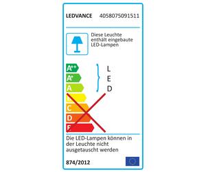 DL ALUMINIUM WHITE DOWNLIGHT PT ROUND LED LIGHT 25W 4058075091511