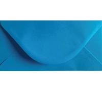 DL Coloured Envelopes for Greeting Cards Wedding Invitations Crafts Business Office 110mm x 220mm - Pack of 25 Envelopes (Kingfisher Blue)