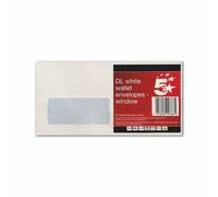DL Env Window Peel/Seal WHT PK25