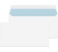 [ ] DL Envelopes Plain White Wallet Envelopes 80gsm Peel & Seal Letter Envelope for Posting Mailing Greeting Cards Wedding Invitations Home Office & Ecommerce (110mm x 220mm)