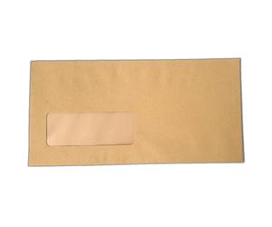 DL Envelopes Window Self Seal 80gsm Manilla (Pack of 1000)