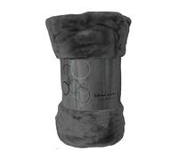 DL Faux Fur Throw Blanket King Size KingSize For Bed Sofa 3 Seater Extra Large Plain Soft Warm Large Luxury Mink Throw, 200 x 240 Cm, Charcoal