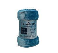 DL Faux Fur Throw Blanket King Size KingSize For Bed Sofa 3 Seater Extra Large Plain Soft Warm Large Luxury Mink Throw, 200 x 240 Cm, Teal