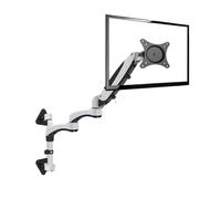 DL-FE160W-L Aluminum Alloy 360° Full Motion TV Wall Mount for 15-27 inch LCD Monitors Adjustable Monitor Stand with 85° Tilt & Swivel Arms for Optimal Viewing