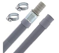 DL-pro 1-m Drain Hose Extension with Hose Clamp, Diameter 19/19-22 mm, Universal Waste Water Hose, -20° to +90° C for Dishwasher, Washing Machine