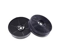 DL-PRO 2x Activated Charcoal Filters CF140 for Cooker Hood 18x18cm | 2 charcoal filters 18x18cm for recirculation mode, absorb cooking odours - compatible with CF140, PKM, Klarstein, Respekta