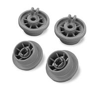 DL-pro 4 x Basket Wheels for Bosch Siemens Neff Balay Constructa 00165314 165314 00420198 420198 Wheels for Silence Logixx Dishwasher Dishwasher