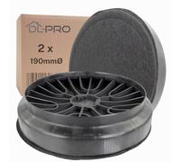 DL-pro Activated Carbon Filter for Bosch, Siemens, Neff Cooker Hoods (2 x 796390, HVAC_AIR_FILTER, Carbon, 0.62 kg)