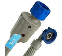 DL-pro Aquastop Inlet Hose 25°C Universal for Washing Machine Dishwasher, gray, 3 Meter