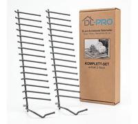 DL-PRO Basket Insert Plate Holder Suitable for Bosch Siemens Neff 00645101 | Metal Frame with Plastic Folding Spikes 300 mm Set of 2 for Lower Basket Replacement 00645101 / 645101