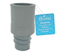 DL-pro Drain Hose End Piece, 22 mm Inside Diameter for Plastic Hose, 19 mm, Premium Quality Tubing