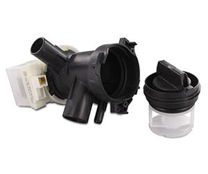 DL-pro Drain Pump, Plastic, Schwarz, 0.6 kg, 230 V, for Bosch Siemens Neff Balay Avantixx Classixx iQ100 iQ300 iQ500 Maxx Series 6 etc.