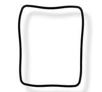 DL-pro Rubber Oven Seal (440 x 340 mm, Black) for Beko 255440101 and other Brands