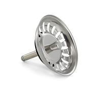 DL-pro Strainer Basket Diameter 81 mm with Spigot 8 x 50 mm Like Blanco 118150 Strainer Basket Sink Strainer Drain Strainer 18 Slots for Strainer Basket Valve Sink Sink Eccenter Control