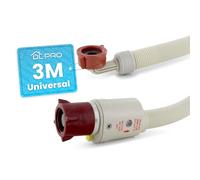 DL-pro Universal 3m Aquastop Inlet Hose - Up to 90°C, Straight/Angle for Washing Machine & Dishwasher