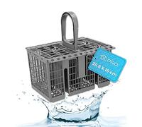 DL-pro Universal Dishwasher Cutlery Basket [20.8 x 16 cm] Suitable for Many Standard Dishwashers - Clean Cutlery - Stress-free & Organised - Dishwasher Basket - Dish Rack Dishwasher