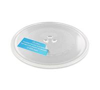 DL-pro Universal Microwave Plate 25.5 cm Turntable Plate Glass Plate Glass Plate Glass Turntable with 3 Knobs 255 mm Round for Microwave