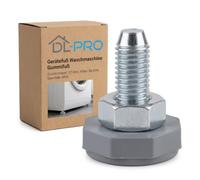 DL-PRO Washing Machine Foot for Bosch Siemens 00637399 M10 | Rubber foot plate grey with M10 metal thread, diameter 27 mm, for front loading washing machines 00637399 / 637399