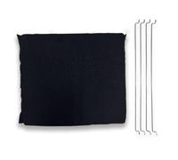 DL SERVICE Cooker Hood Charcoal Filter Regenerable & Odour Resistant 4 Fixing Bars Compatible with Elica Models Elektra, Easy, Ico, Jasmine - F0049 275 x 245mm