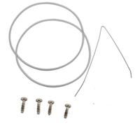 DL SERVICE Kit of 2 Gaskets for Dishwasher Pump Compatible with Bosch Siemens 12005744, 2 Gaskets + Mounting Cable + 4 Screws to Fix Error E15, Diameter 128 mm