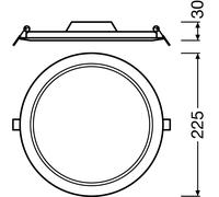 DL SLIM ROUND WHITE DOWNLIGHT PT FRAME ROUND 4058075079113