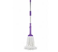 Dl Twist Mop With Stainless Steel Handle Purple Self-Wringing Mop