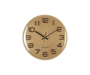 [DL] Wall Clock 3D Numbers Gold with Black